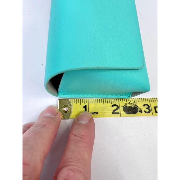 Authentic Tiffany Co Eyeglass Sunglass Leather Case w/ Gift Box & Cloth NEW - Picture 13 of 16